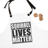 Squirrel Lives Matter Apron (White)