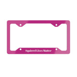 Squirrel Lives Matter License Plate (Pink)